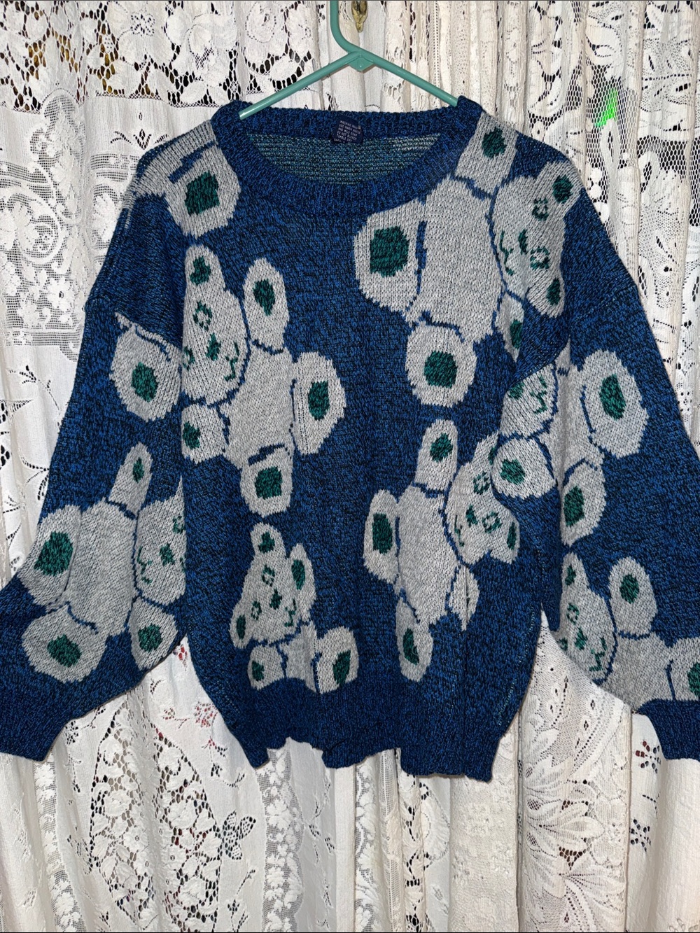 Vintage acrylic blend Teddy bear sweater